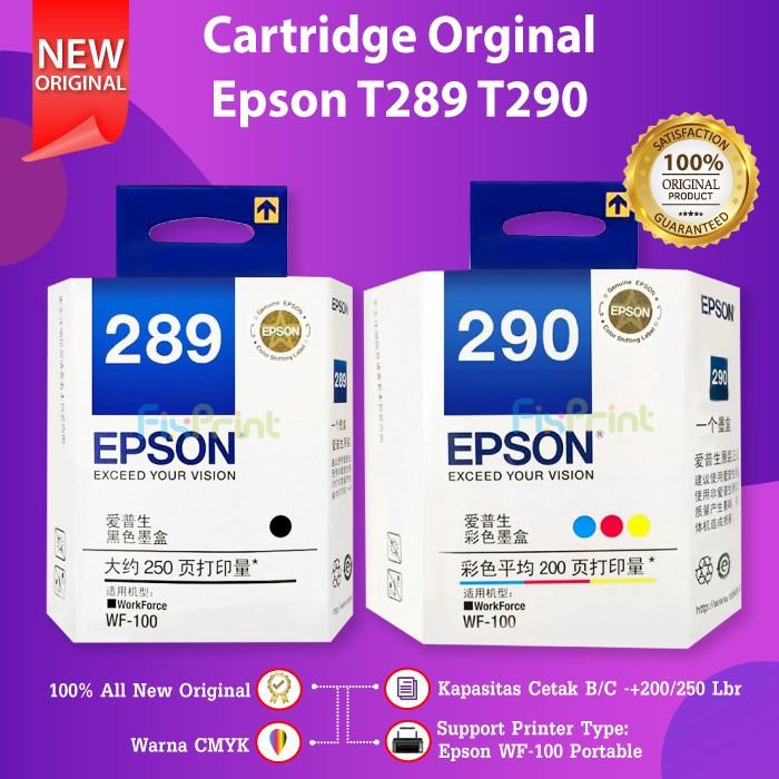 Cartridge Tinta Epson 290 T290 Color Printer WF-100